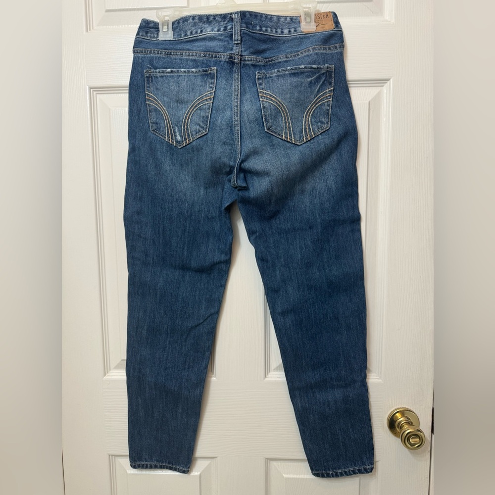 Hollister Denim Jeans Junior’s Size 3R Skinny Mid Rise Blue Medium Wash GUC